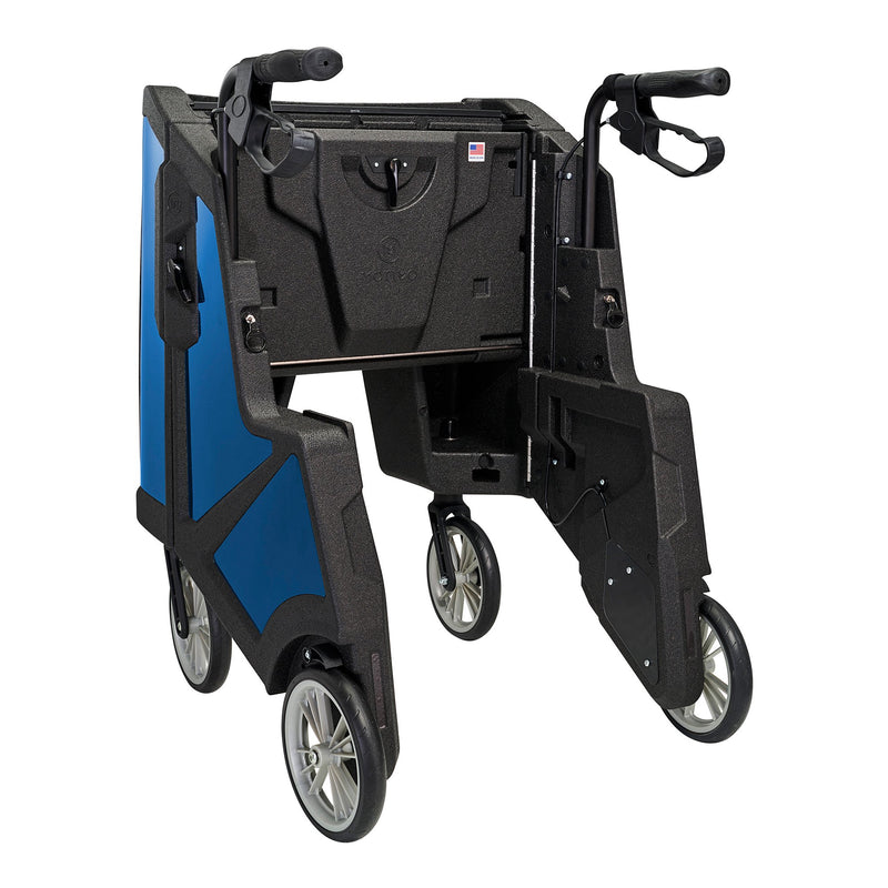 Tour Adjustable Height Folding 4 Wheel Rollator, Midnight Blue -Each Tour Adjustable Height Folding 4 Wheel Rollator, Midnight Blue -Each