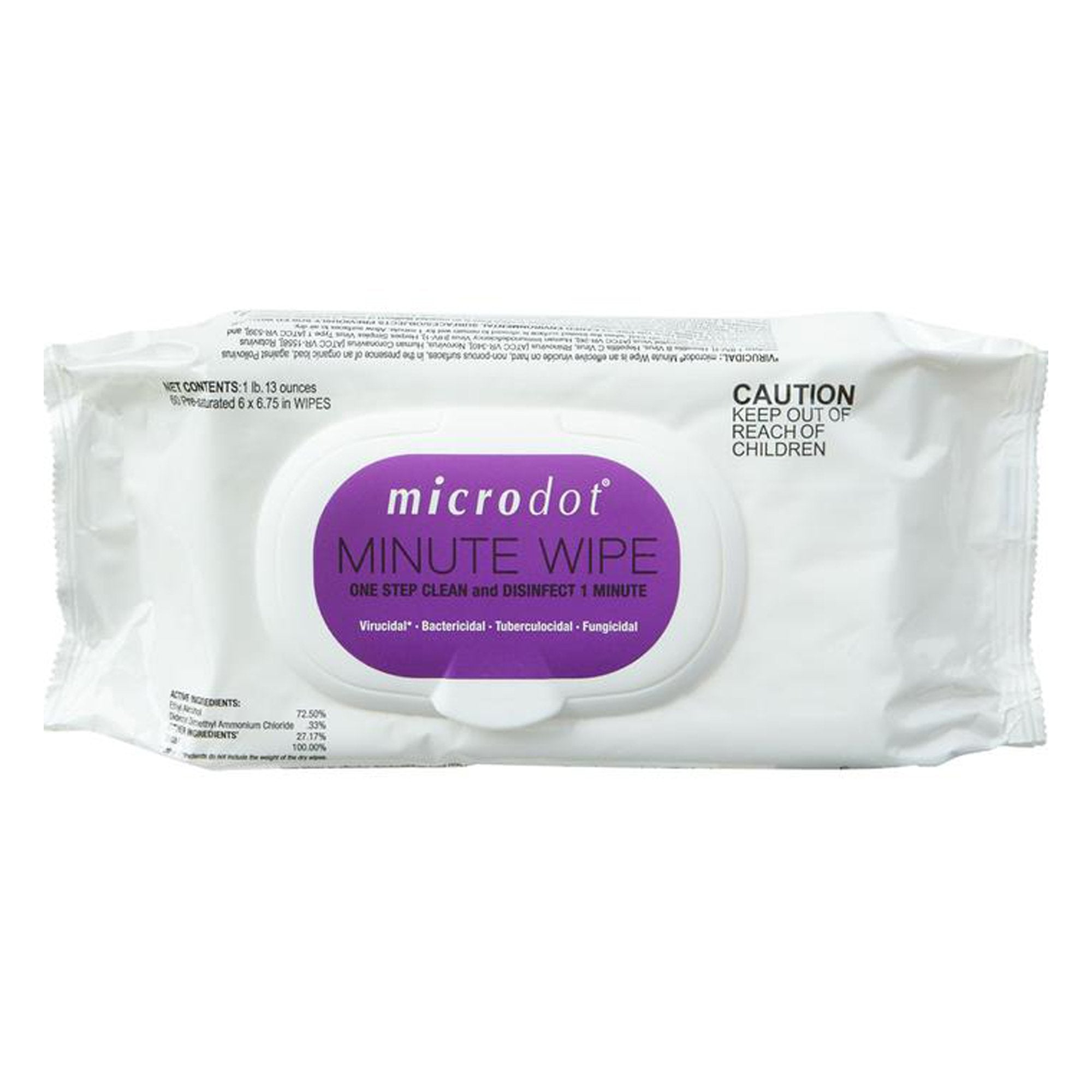 microdot Minute Wipe, 60 Count Flat Pack -Case of 1440 microdot Minute Wipe, 60 Count Flat Pack -Case of 1440