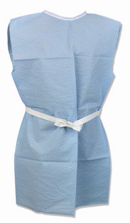 Tidi Patient Exam Gown, 2X-Large, Blue -Each Tidi Patient Exam Gown, 2X-Large, Blue -Each