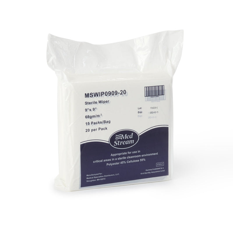McKesson Cleanroom Wipes, 9 X 9 Inch -Bag of 15 McKesson Cleanroom Wipes, 9 X 9 Inch -Bag of 15