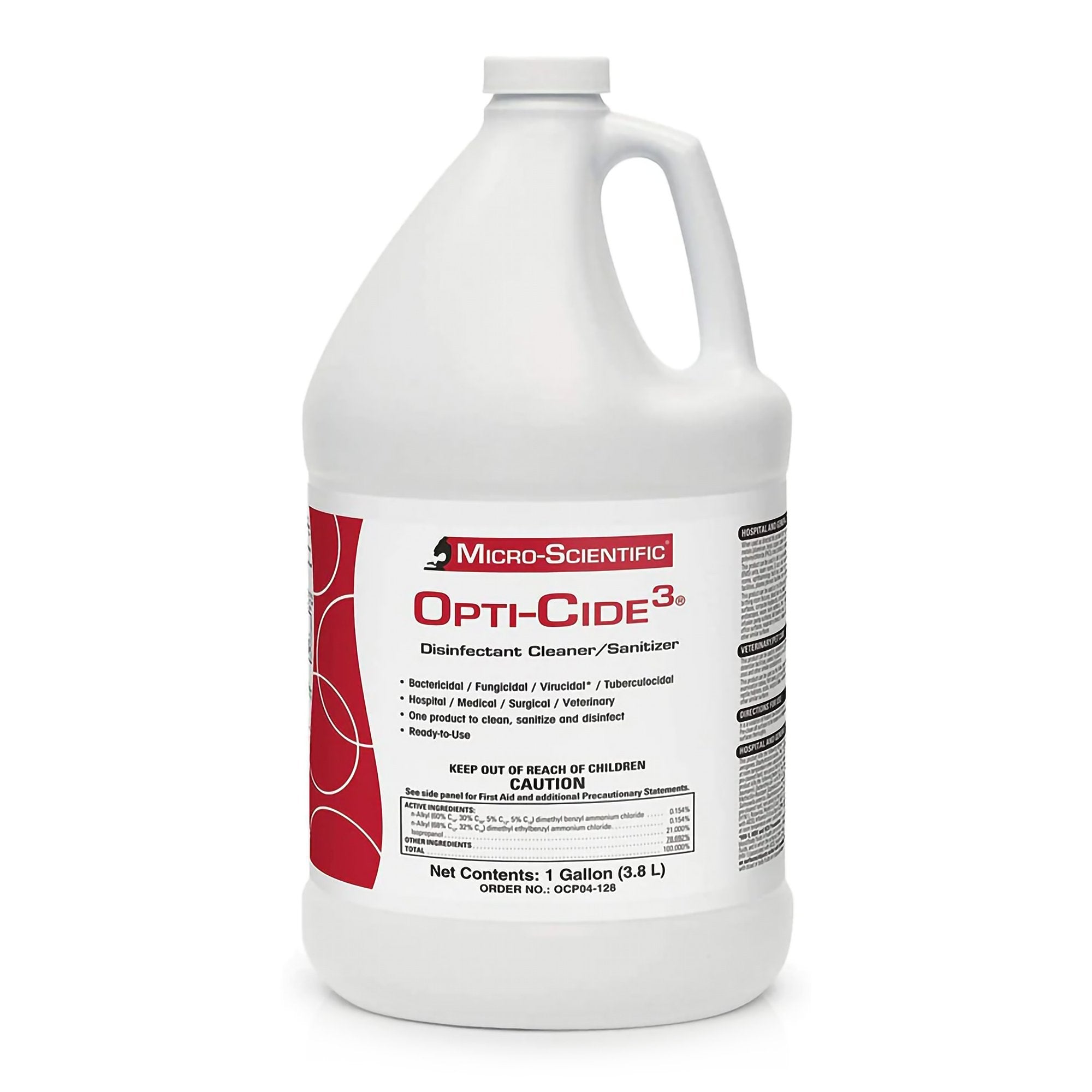 Opti-Cide3 Surface Disinfectant Cleaner, 1 gal.. -Case of 4 Opti-Cide3 Surface Disinfectant Cleaner, 1 gal.. -Case of 4