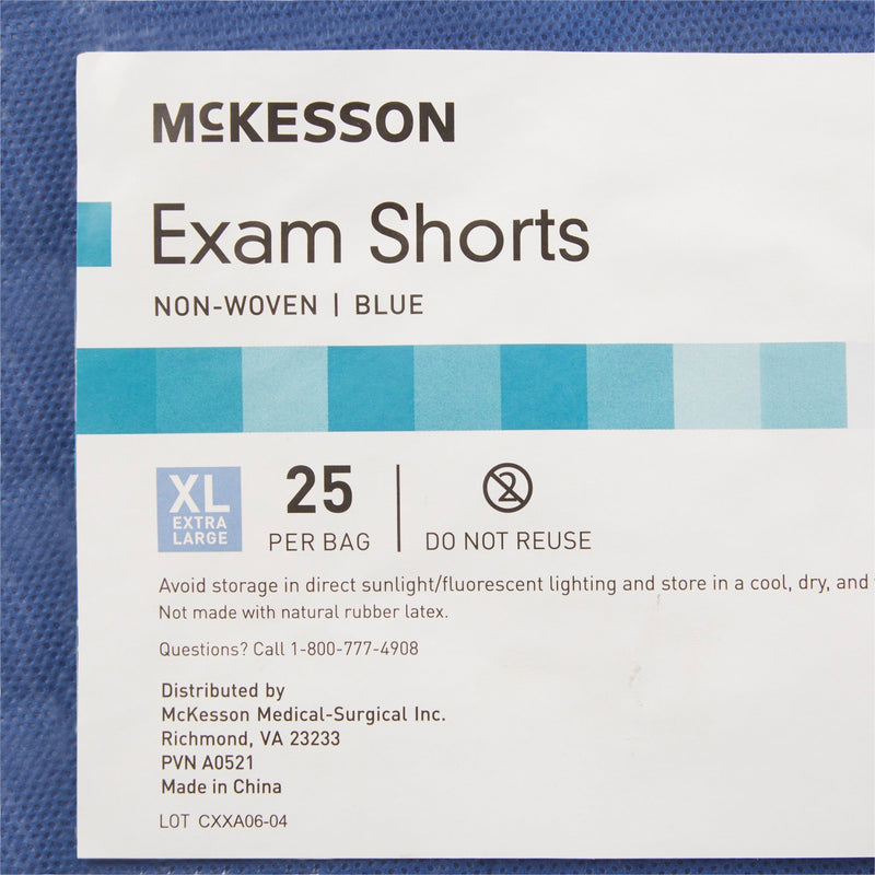 McKesson Patient Exam Shorts, X-Large -Bag of 25 McKesson Patient Exam Shorts, X-Large -Bag of 25