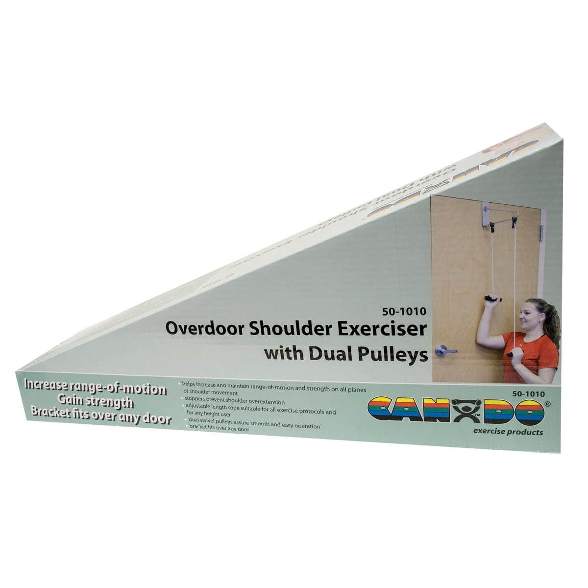 CanDo Overdoor Shoulder Double Pulley Exerciser with Door Bracket - 301157_EA - 1 CanDo Overdoor Shoulder Double Pulley Exerciser with Door Bracket - 301157_EA - 1