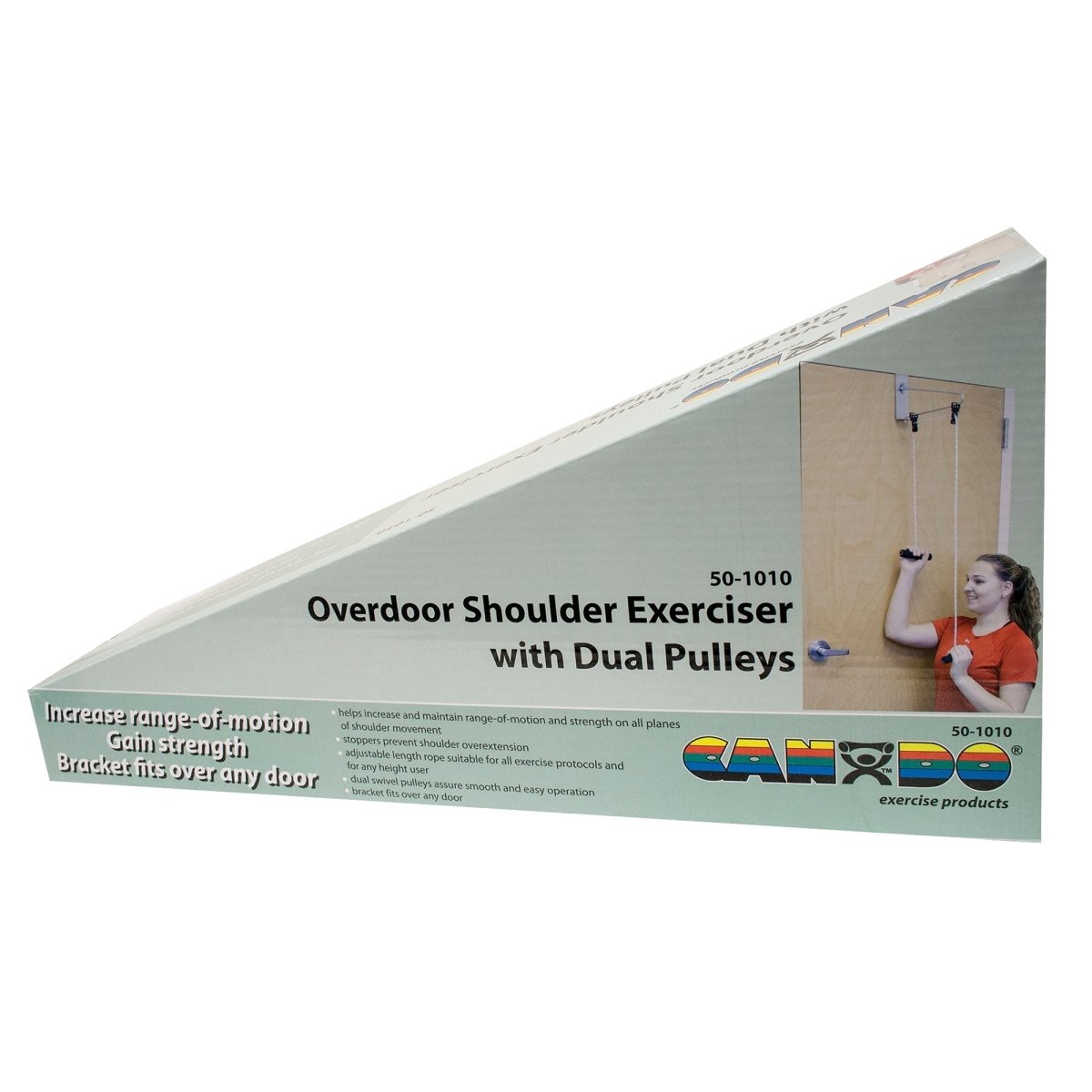CanDo Overdoor Shoulder Double Pulley Exerciser with Door Bracket - 301157_EA - 1 CanDo Overdoor Shoulder Double Pulley Exerciser with Door Bracket - 301157_EA - 1
