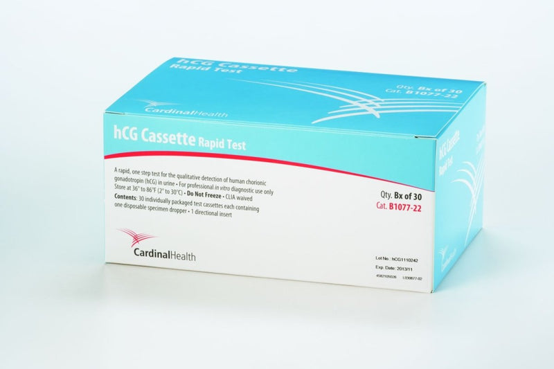 Cardinal Health Hcg Pregnancy Fertility Reproductive Health Test Kit - 834534_BX - 1 Cardinal Health Hcg Pregnancy Fertility Reproductive Health Test Kit - 834534_BX - 1