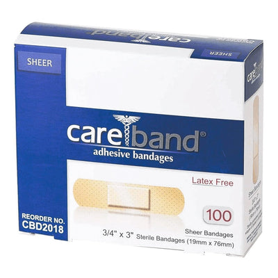 Careband Sheer Adhesive Strips - 329357_BX - 2 Careband Sheer Adhesive Strips - 329357_BX - 2