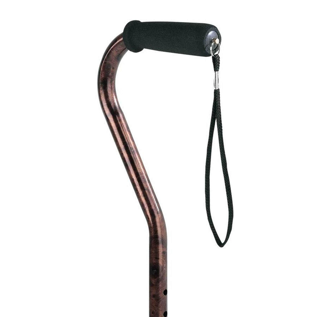Carex Bronze Offset Cane, Height-Adjustable, 31- 40 Inch - 489461_EA - 1 Carex Bronze Offset Cane, Height-Adjustable, 31- 40 Inch - 489461_EA - 1