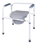 Carex Commode Chair with Padded Fixed Arms - 797420_CS - 2