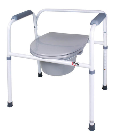 Carex Commode Chair with Padded Fixed Arms - 797420_EA - 3 Carex Commode Chair with Padded Fixed Arms - 797420_EA - 3