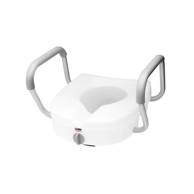 Carex E-Z Lock Raised Toilet Seat with Adjustable Armrests - 544229_EA - 1 Carex E-Z Lock Raised Toilet Seat with Adjustable Armrests - 544229_EA - 1