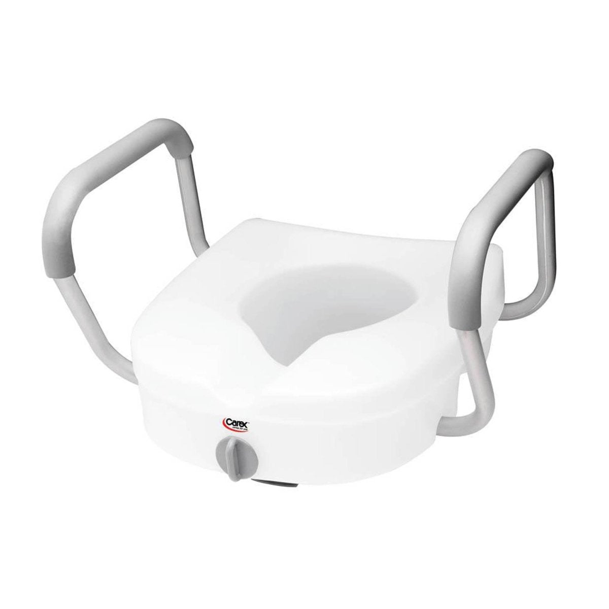 Carex E-Z Lock Raised Toilet Seat with Armrests - 206687_EA - 1 Carex E-Z Lock Raised Toilet Seat with Armrests - 206687_EA - 1