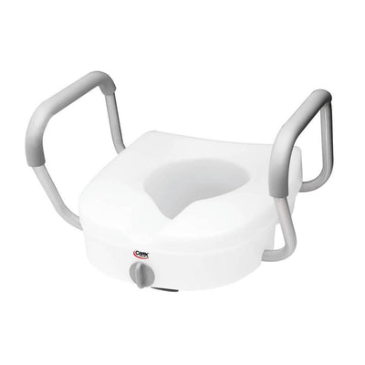Carex E-Z Lock Raised Toilet Seat with Armrests - 206687_EA - 1 Carex E-Z Lock Raised Toilet Seat with Armrests - 206687_EA - 1