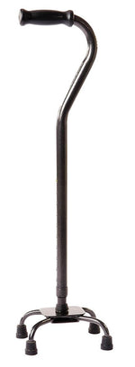 Carex Heavy Duty Small Base Xtra Quad Cane, Black - 796429_EA - 1 Carex Heavy Duty Small Base Xtra Quad Cane, Black - 796429_EA - 1