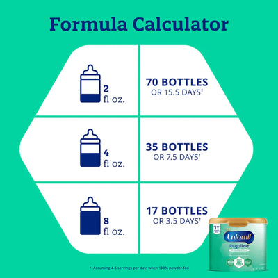 Enfamil Reguline Powder Infant Formula Tub Formula Calculator Enfamil Reguline Powder Infant Formula Tub Formula Calculator