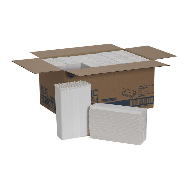 Pacific Blue Select Paper Towel, 13-1/5 x 10-1/10 Inch -Case of 12 Pacific Blue Select Paper Towel, 13-1/5 x 10-1/10 Inch -Case of 12