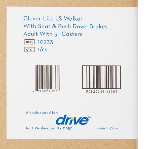Clever-Lite LS Aluminum Dual Release Folding Walker, 29½ – 39 Inch Height - 583547_EA - 4 Clever-Lite LS Aluminum Dual Release Folding Walker, 29½ – 39 Inch Height - 583547_EA - 4