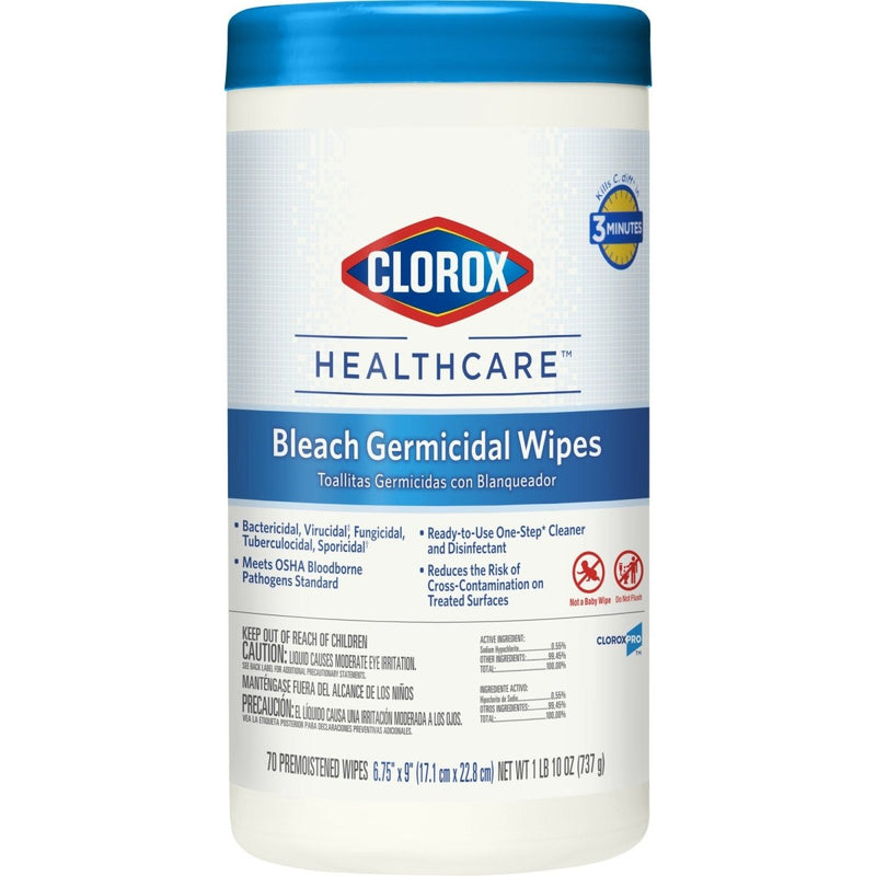 Clorox Healthcare Surface Disinfectant Cleaner Wipes - 687407_CS - 3 Clorox Healthcare Surface Disinfectant Cleaner Wipes - 687407_CS - 3
