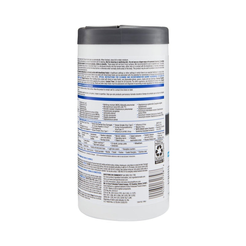 Clorox Healthcare VersaSure Surface Disinfectant Wipes - 1110732_CS - 9 Clorox Healthcare VersaSure Surface Disinfectant Wipes - 1110732_CS - 9