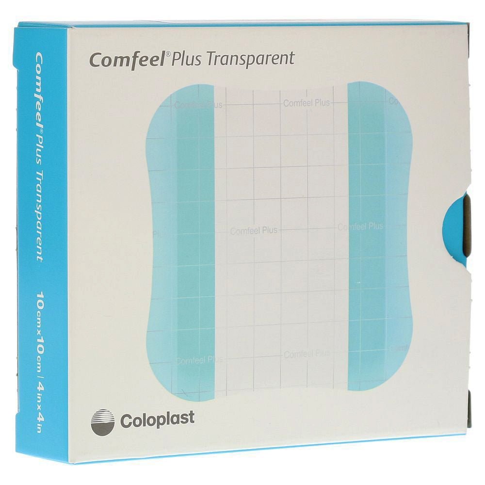 Comfeel Plus Transparent Hydrocolloid Dressing, 4 x 4 Inch - 1124401_BX - 1 Comfeel Plus Transparent Hydrocolloid Dressing, 4 x 4 Inch - 1124401_BX - 1