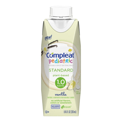 Compleat Pediatric Oral Supplement / Tube Feeding Formula Pediatric Standard 1.0 Cal, Vanilla, 8.45 oz. Carton Ready to Use - 1207054_EA - 3 Compleat Pediatric Oral Supplement / Tube Feeding Formula Pediatric Standard 1.0 Cal, Vanilla, 8.45 oz. Carton Ready to Use - 1207054_EA - 3