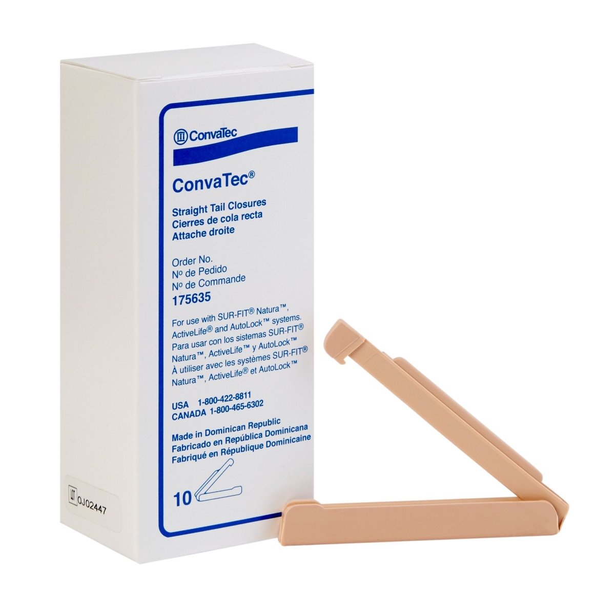 Convatec Tail Closure Clamp - 164641_BX - 1 Convatec Tail Closure Clamp - 164641_BX - 1