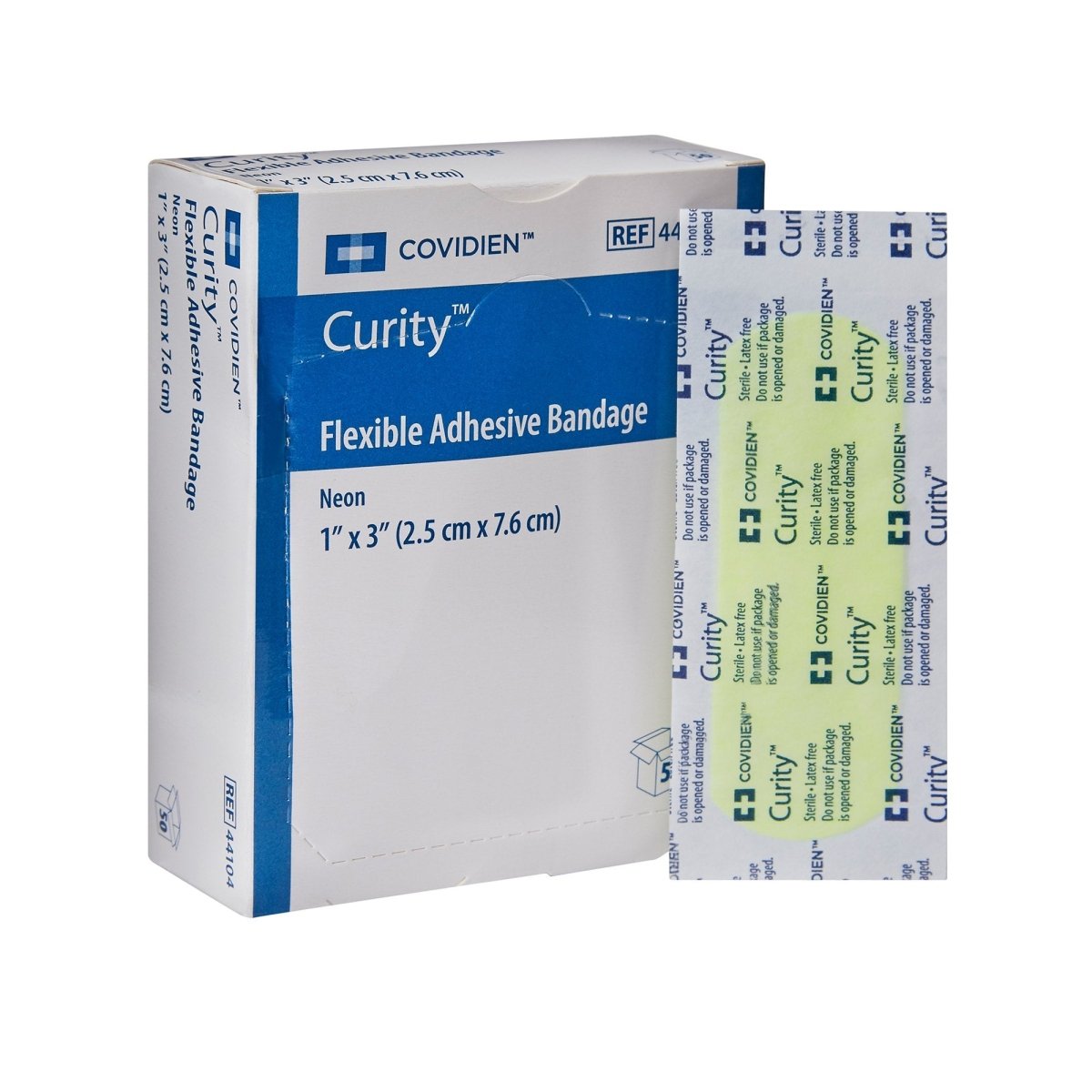 Curity Neon Adhesive Strips - 764639_BX - 1 Curity Neon Adhesive Strips - 764639_BX - 1