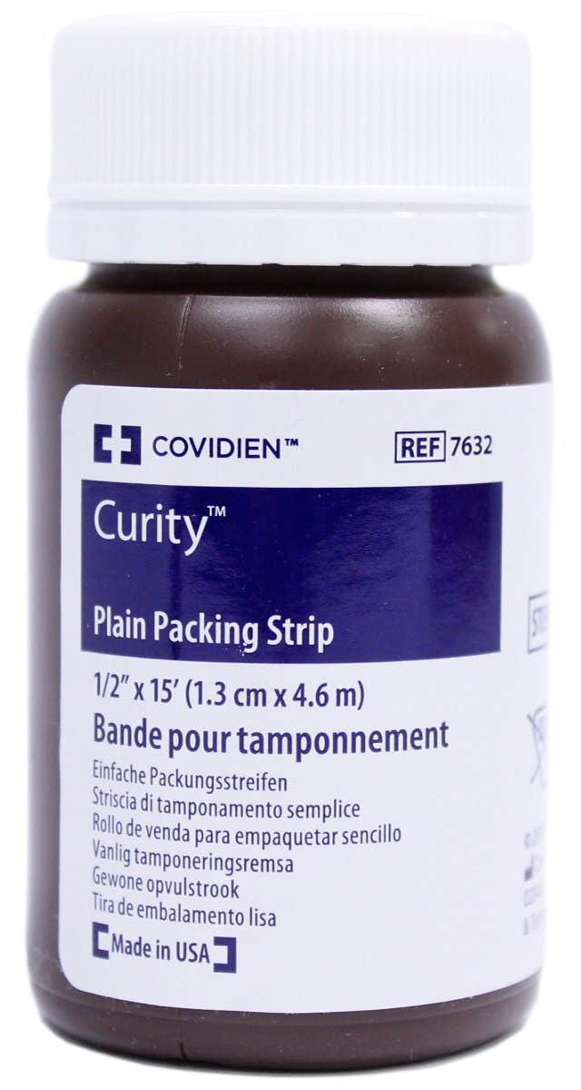 Curity Nonimpregnated Wound Packing Strip, Β½ Inch x 5 Yard - 224788_CS - 1 Curity Nonimpregnated Wound Packing Strip, Β½ Inch x 5 Yard - 224788_CS - 1