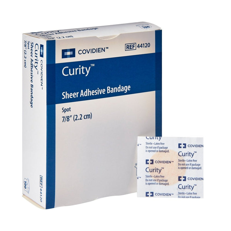Curity Sheer Adhesive Spot Bandage - 740397_BX - 1 Curity Sheer Adhesive Spot Bandage - 740397_BX - 1