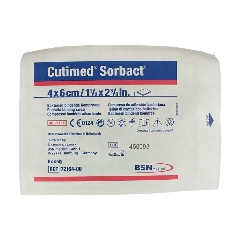 Cutimed Sorbact Impregnated Dressing, 4 x 6 Centimeter - 794661_BX - 1 Cutimed Sorbact Impregnated Dressing, 4 x 6 Centimeter - 794661_BX - 1