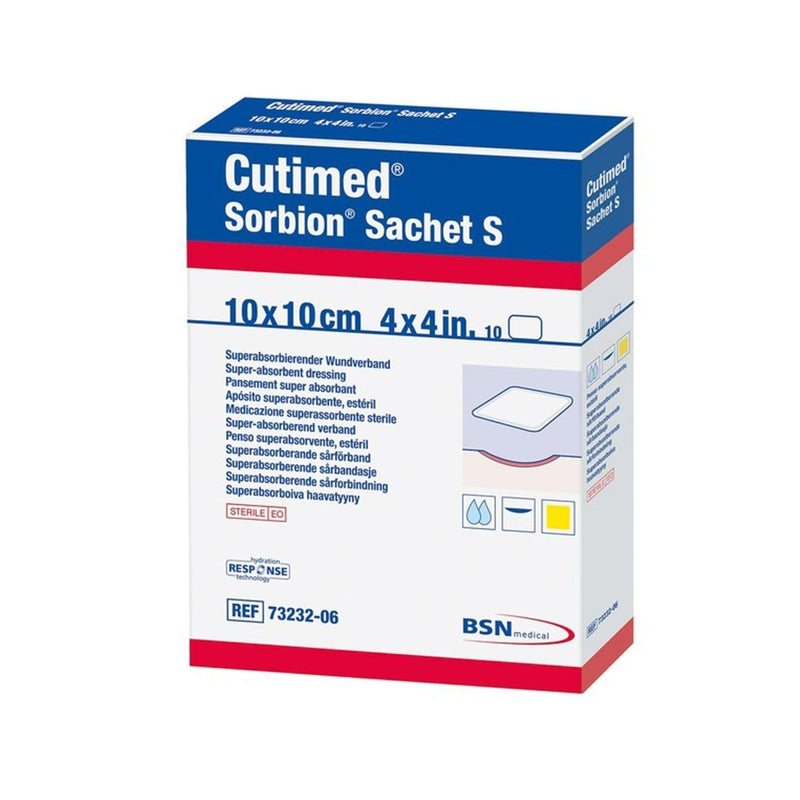 Cutimed Sorbion Sachet S Hydroactive Wound Dressing, 4 x 4 Inch - 937645_BX - 1 Cutimed Sorbion Sachet S Hydroactive Wound Dressing, 4 x 4 Inch - 937645_BX - 1