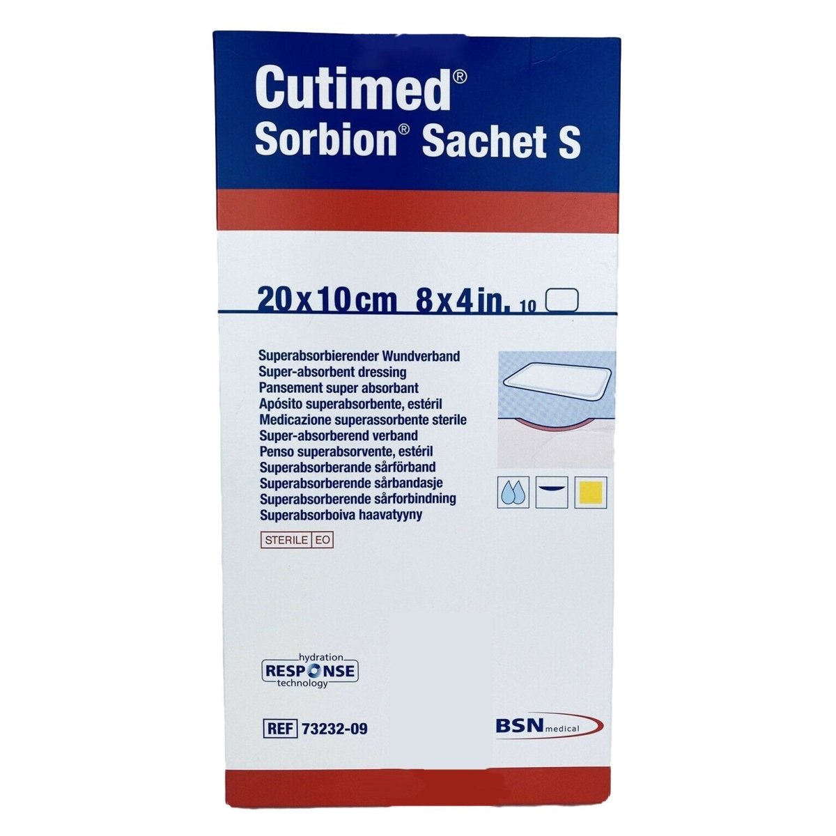 Cutimed Sorbion Sachet S Wound Dressing, 4 x 8 Inch - 1108694_BX - 1 Cutimed Sorbion Sachet S Wound Dressing, 4 x 8 Inch - 1108694_BX - 1