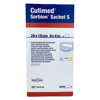 Cutimed Sorbion Sachet S Wound Dressing, 4 x 8 Inch - 1108694_BX - 1 Cutimed Sorbion Sachet S Wound Dressing, 4 x 8 Inch - 1108694_BX - 1