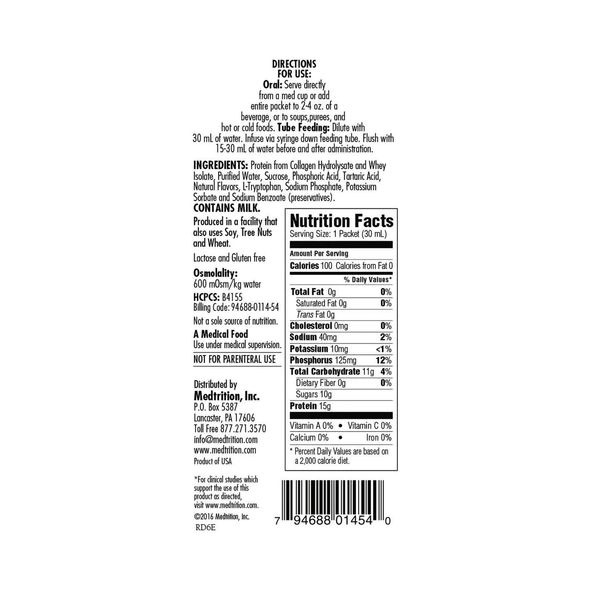 ProSource Plus Protein Supplement Concentrate, 1 oz. Bottle -Case of 100 ProSource Plus Protein Supplement Concentrate, 1 oz. Bottle -Case of 100