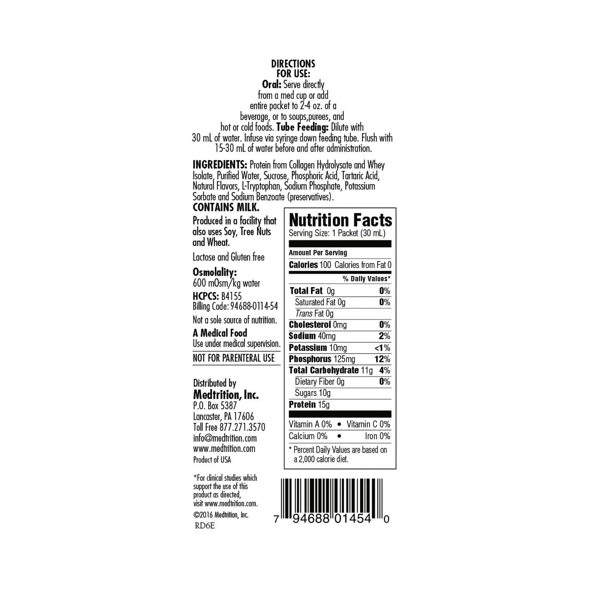 ProSource Plus Protein Supplement Concentrate, 1 oz. Bottle -Case of 100 ProSource Plus Protein Supplement Concentrate, 1 oz. Bottle -Case of 100
