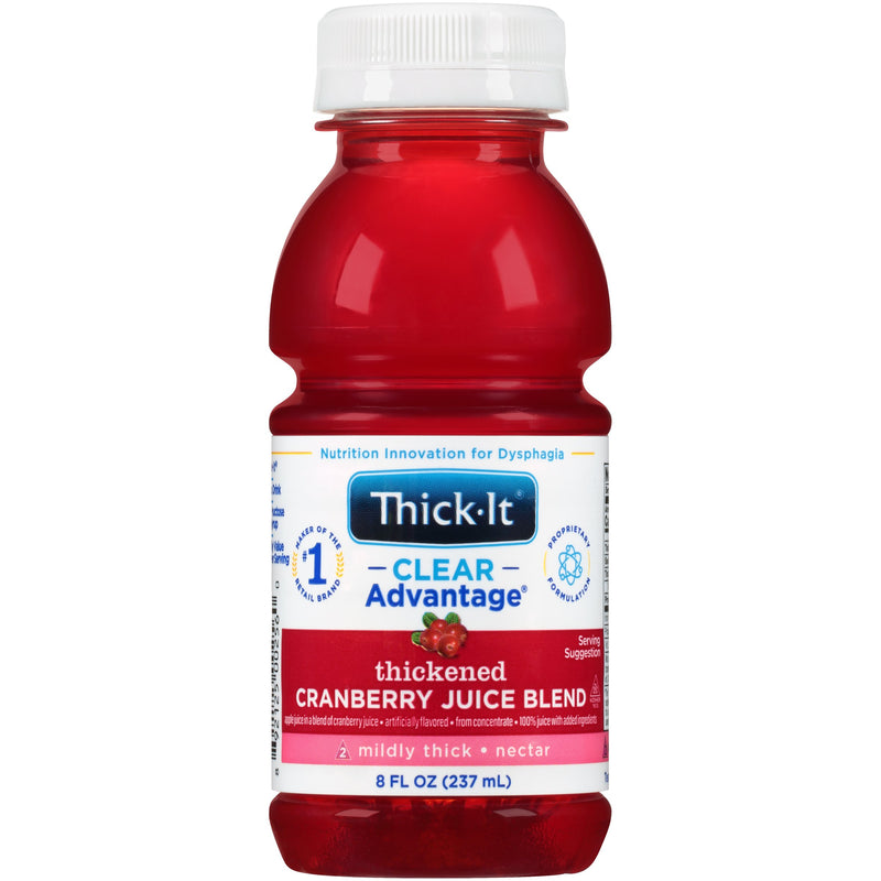 Thick-It Clear Advantage Nectar Consistency Thickened Beverage, Cranberry, 8 oz. Bottle -Case of 24 Thick-It Clear Advantage Nectar Consistency Thickened Beverage, Cranberry, 8 oz. Bottle -Case of 24