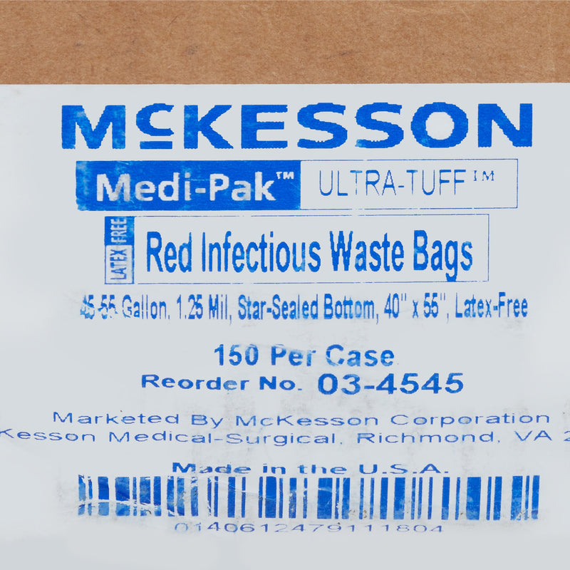 McKesson 45 - 55 Gallon Infectious Waste Bag -Case of 150 McKesson 45 - 55 Gallon Infectious Waste Bag -Case of 150