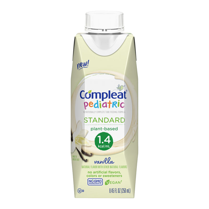 Compleat Pediatric / Tube Feeding Formula Pediatric Standard 1.4 Cal, Vanilla, 8.45 oz. Carton Ready to Use -Case of 24 Compleat Pediatric / Tube Feeding Formula Pediatric Standard 1.4 Cal, Vanilla, 8.45 oz. Carton Ready to Use -Case of 24