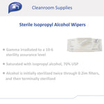 TrueCare Biomedix Sterile Isopropyl Alcohol Wipers -Case of 24 TrueCare Biomedix Sterile Isopropyl Alcohol Wipers -Case of 24