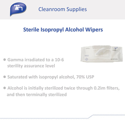 TrueCare Biomedix Sterile Isopropyl Alcohol Wipers -Case of 24 TrueCare Biomedix Sterile Isopropyl Alcohol Wipers -Case of 24