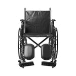 McKesson Dual Axle Wheelchair with Desk Length Arm Swing-Away Elevating Legrest, 18 Inch Seat Width -Each McKesson Dual Axle Wheelchair with Desk Length Arm Swing-Away Elevating Legrest, 18 Inch Seat Width -Each
