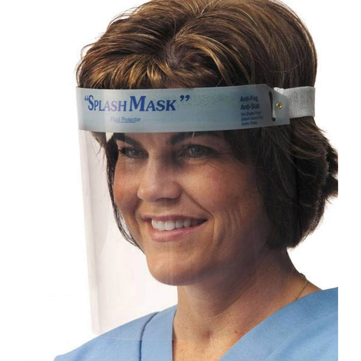 Splash Mask Face Shield One Size Fits Most Full Length Anti-fog -Box of 24 Splash Mask Face Shield One Size Fits Most Full Length Anti-fog -Box of 24