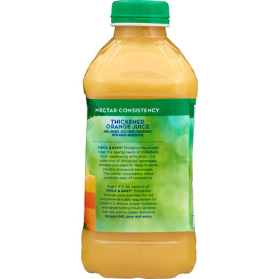 Thick & Easy Clear Nectar Consistency Thickened Beverage, Orange Juice, 46 oz. Bottle -Case of 6 Thick & Easy Clear Nectar Consistency Thickened Beverage, Orange Juice, 46 oz. Bottle -Case of 6