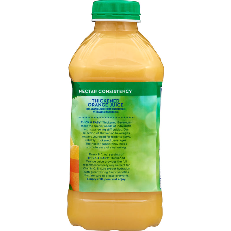 Thick & Easy Clear Nectar Consistency Thickened Beverage, Orange Juice, 46 oz. Bottle -Case of 6 Thick & Easy Clear Nectar Consistency Thickened Beverage, Orange Juice, 46 oz. Bottle -Case of 6
