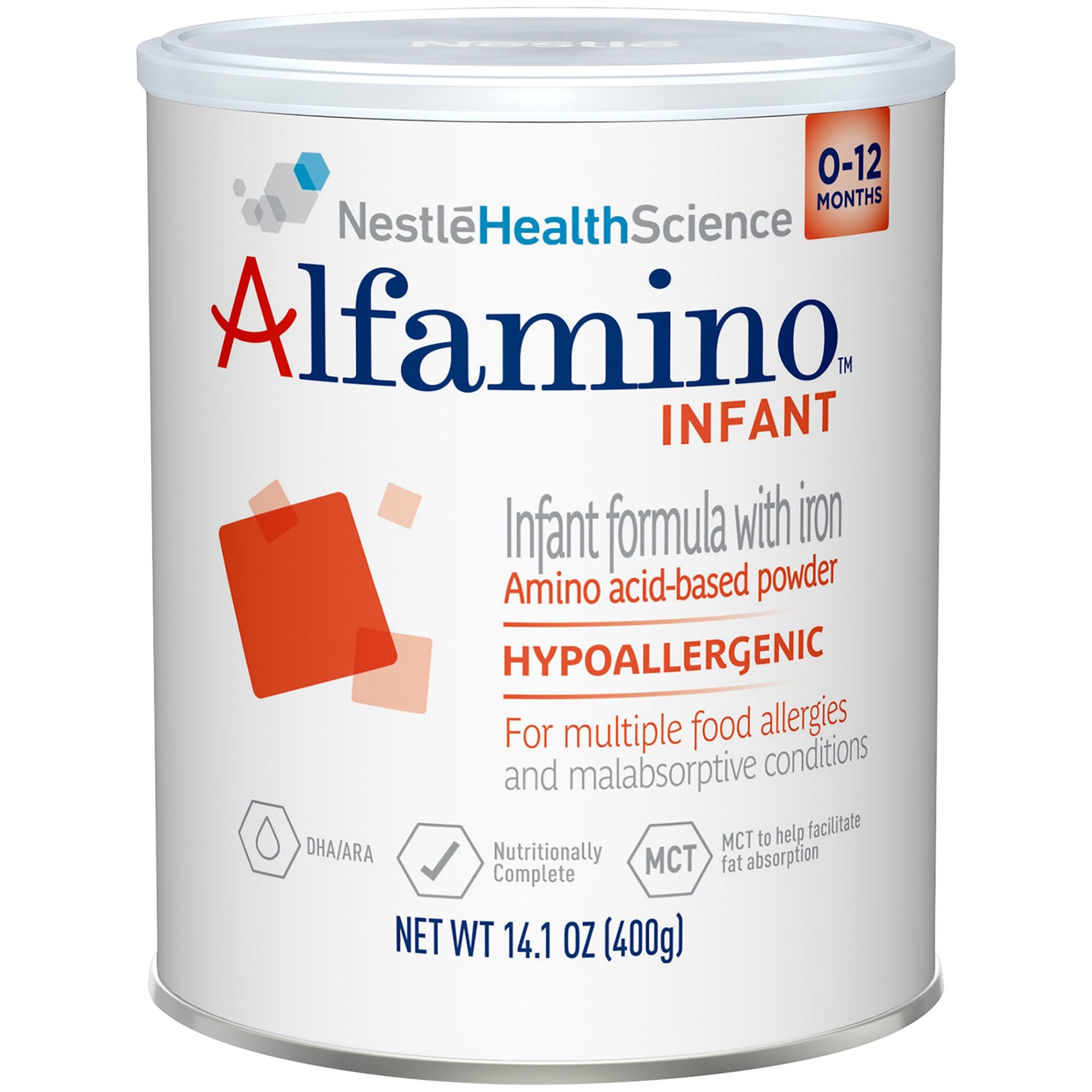 Alfamino Powder Amino Acid Based Infant Formula with Iron, 14.1 oz. Can -Case of 6 Alfamino Powder Amino Acid Based Infant Formula with Iron, 14.1 oz. Can -Case of 6