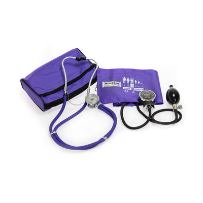 McKesson LUMEON Aneroid Sphygmomanometer/Sprague Kit, Purple -Box of 1 McKesson LUMEON Aneroid Sphygmomanometer/Sprague Kit, Purple -Box of 1