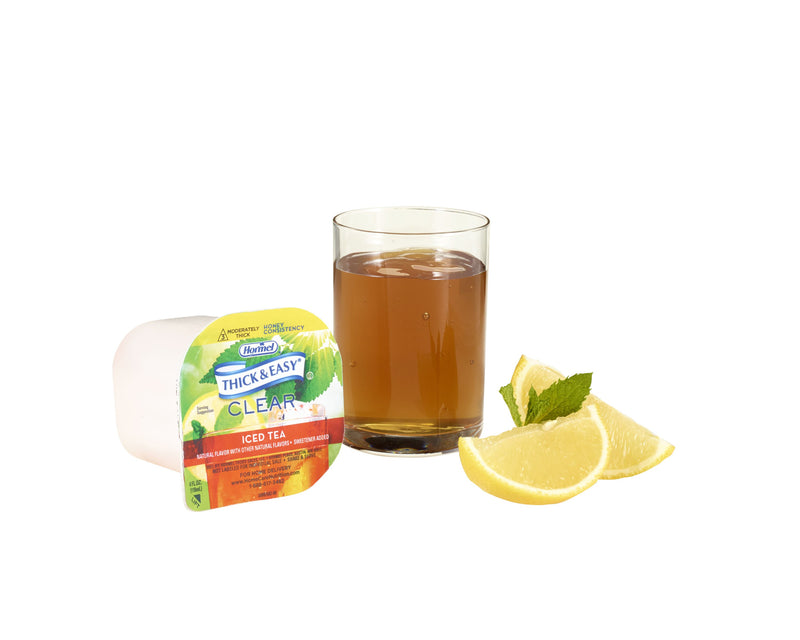 Thick & Easy Clear Honey Consistency Thickened Beverage, Iced Tea, 4 oz. Cup -Case of 24 Thick & Easy Clear Honey Consistency Thickened Beverage, Iced Tea, 4 oz. Cup -Case of 24