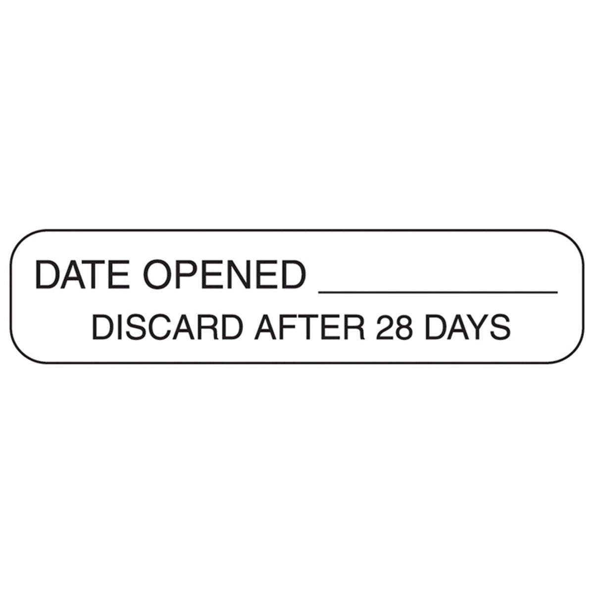 Date Opened Discard After 28 Days Labels - 742695_PK - 1 Date Opened Discard After 28 Days Labels - 742695_PK - 1