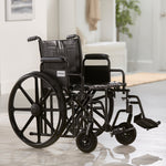 McKesson Bariatric Wheelchair with Swing-Away Footrest, 22 Inch Seat Width -Each