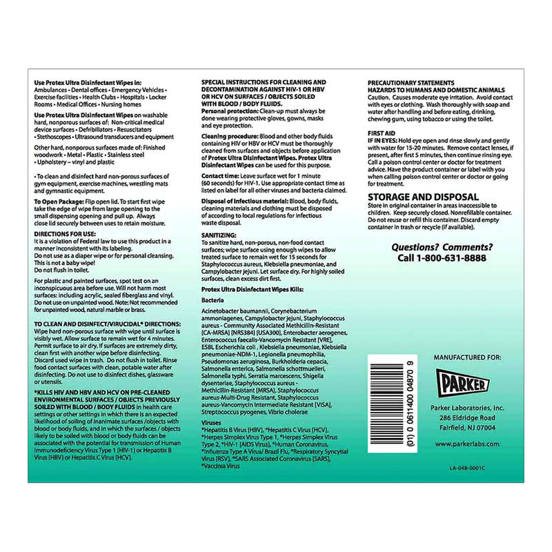 Protex Ultra Disinfectant Wipes, 70 count -Can of 1 Protex Ultra Disinfectant Wipes, 70 count -Can of 1