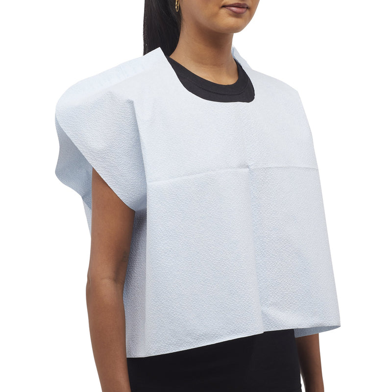 McKesson Exam Cape, Blue, 21 X 30 Inch -Case of 100 McKesson Exam Cape, Blue, 21 X 30 Inch -Case of 100
